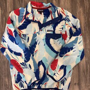 Patagonia Synchilla Snap-T Pullover Sweater Feather Dance